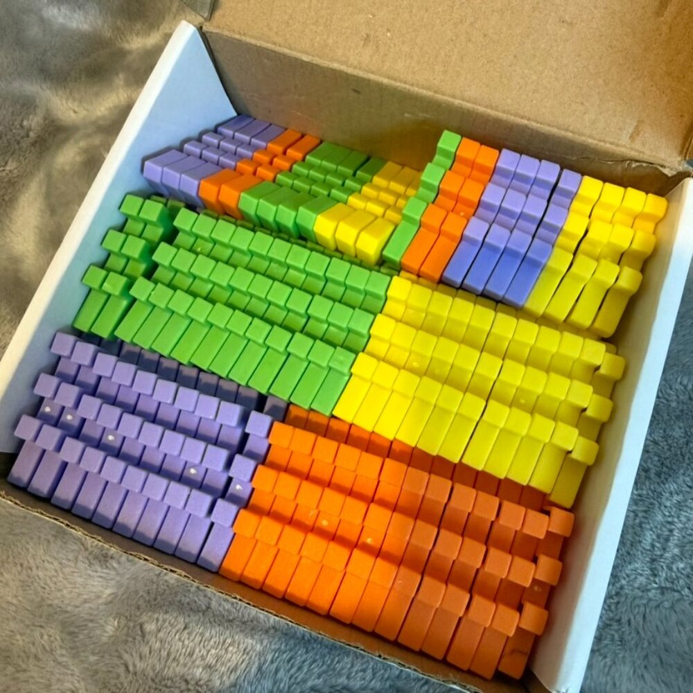70pc Connecting Building Blocks Squares Triangles STEM Educational Toy Set - Picture 5 of 7